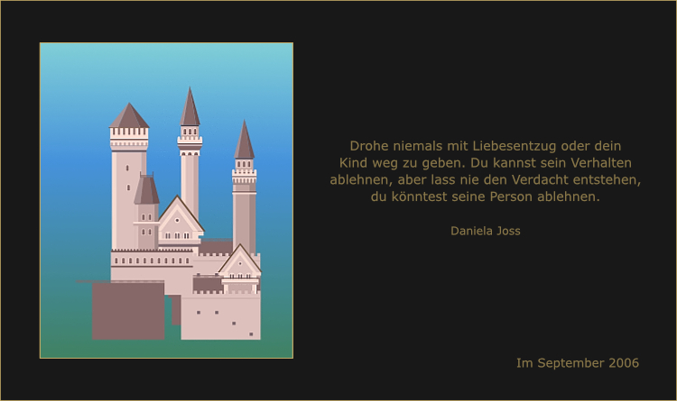 Ein Schloss wird mit virtuellen Bausteinen gebaut.