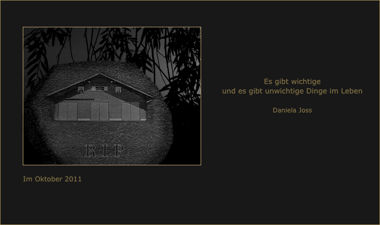 Grabstein für einen kleinen mickrigen Verein.