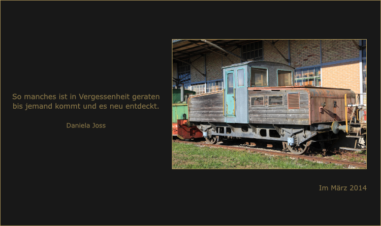 Historische Akkulokomotive des Typs Ta 2/2 Nr. 44.