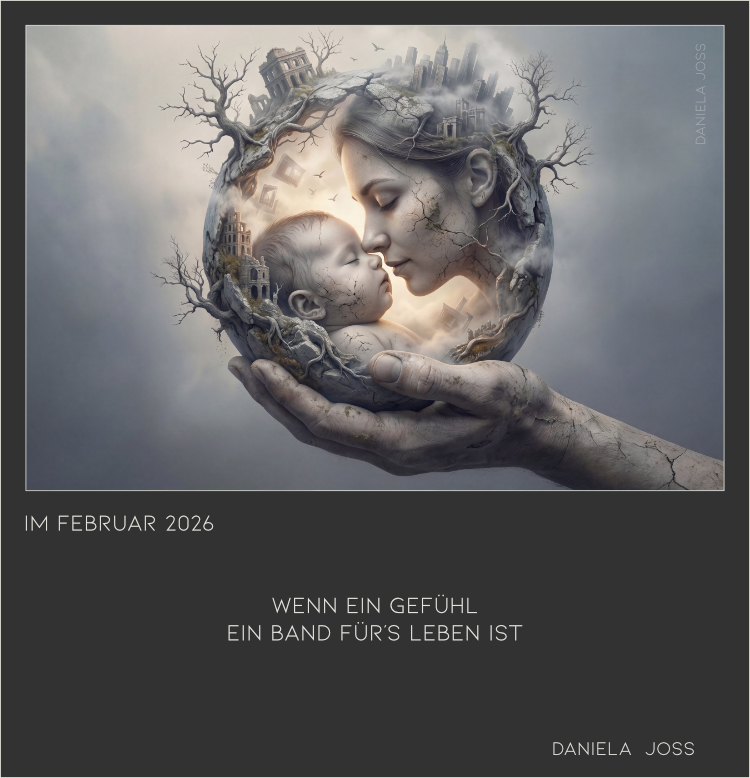 Mutter und Kind werden von einer schützenden Hand gehalten..
