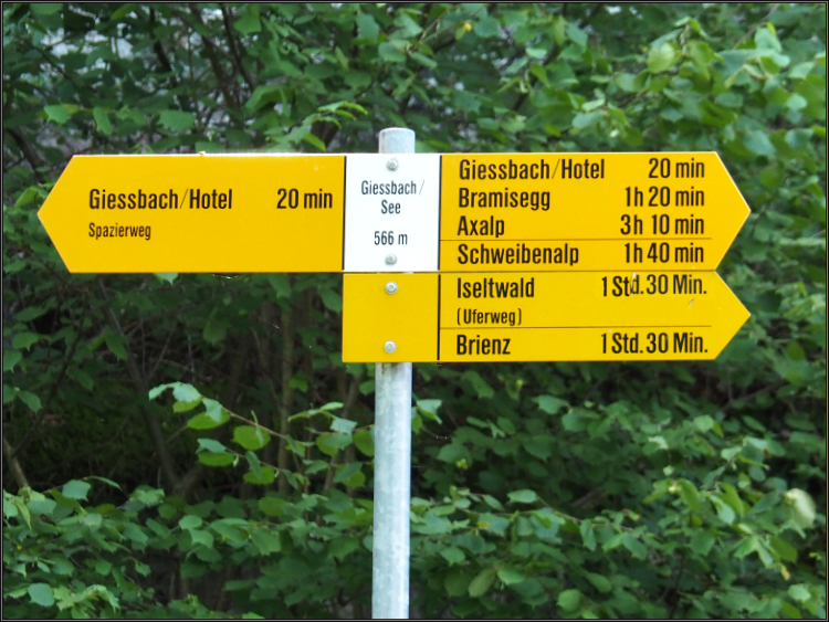Daniela Joss - Von Iseltwald nach Giessbach auf dem See-Uferweg