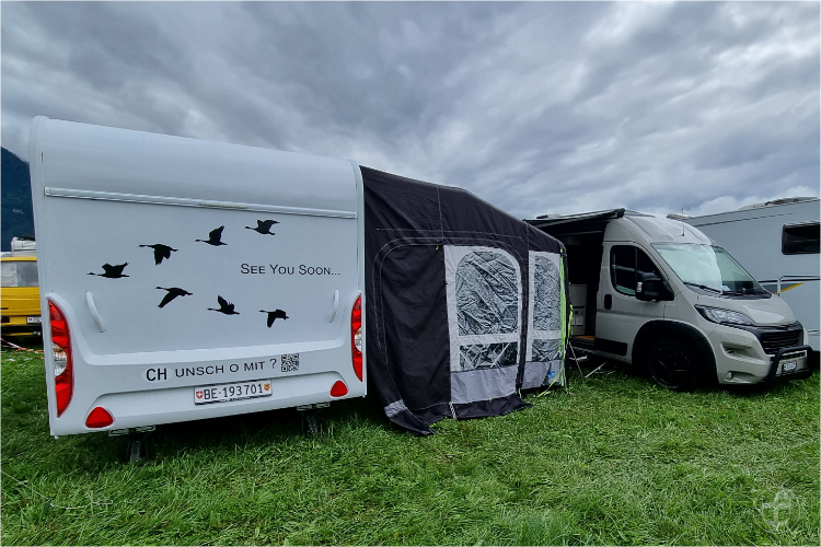 Unsere Wagenburg während dem Festival.