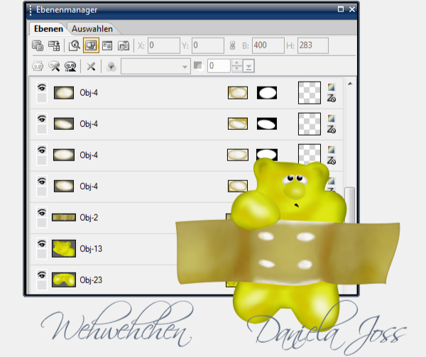 Tutorial UFO Abspeicherung -  Ulead PhotoImpact - Daniela Joss