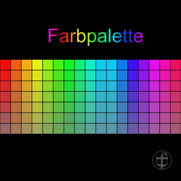 Erste Schritte Affinity Designer. Farbpalette, Programmpalette, Dokumentpalette