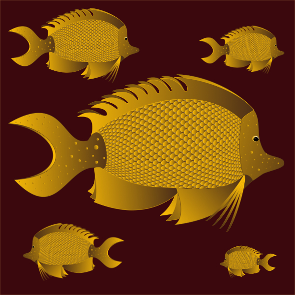 Ein Fisch aus Gold.
