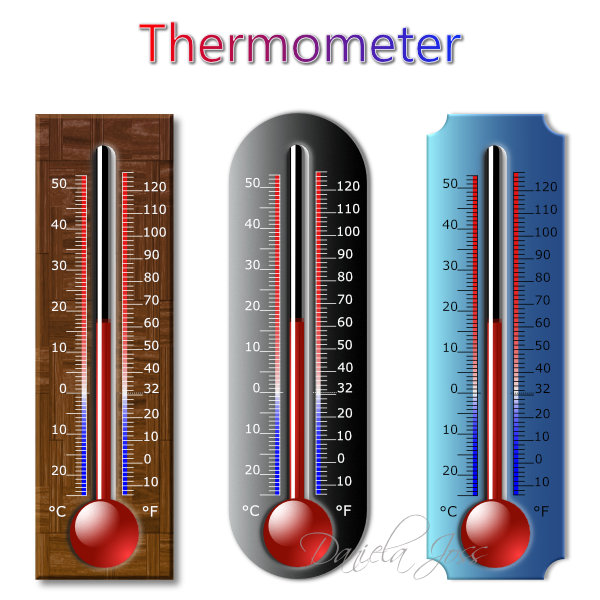Thermometer, Kontur, Transparenz, Ebeneneffekte
